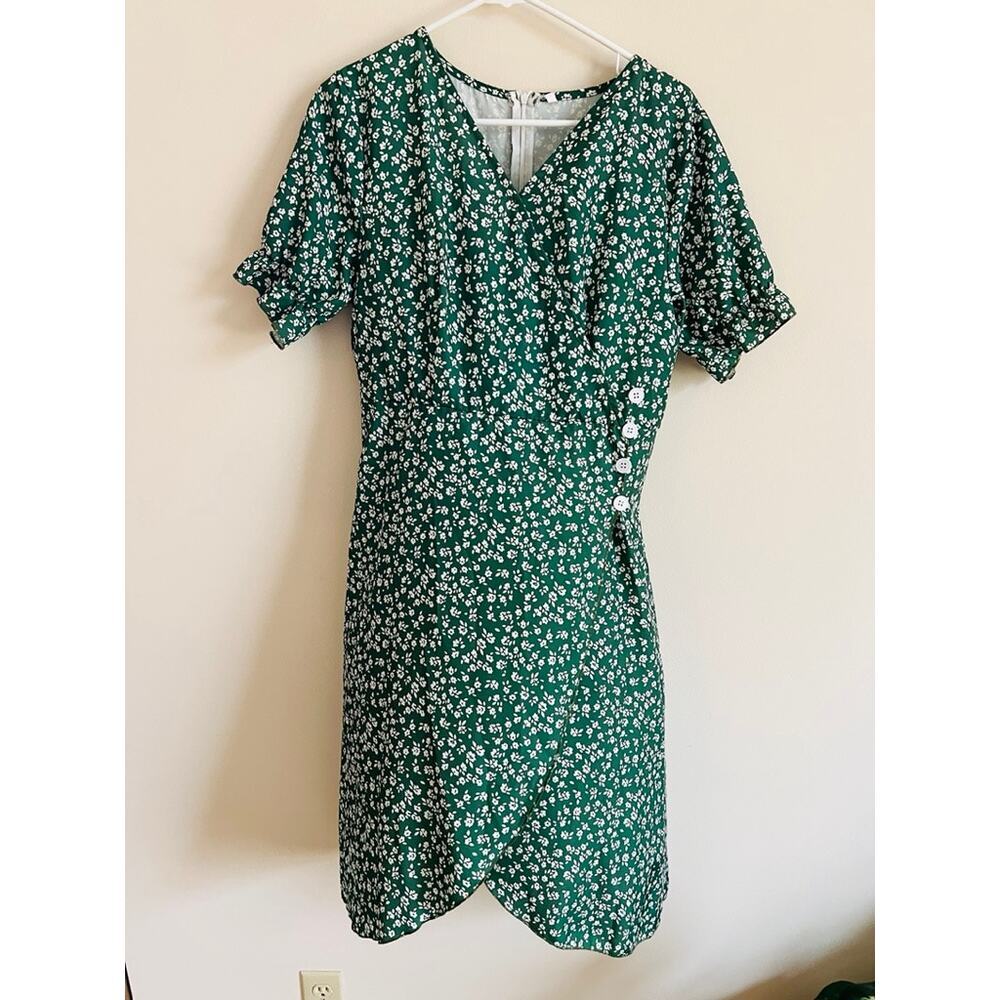 Green Floral Dress